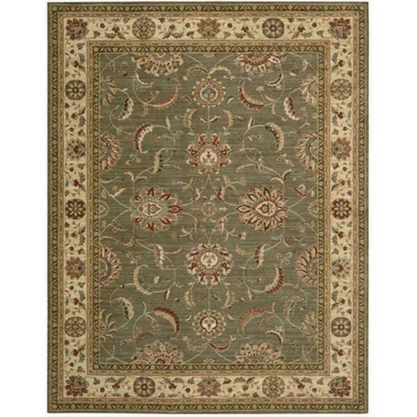 Nourison Living Treasures Area Rug Collection Green 5 Ft 6 In. X 8 Ft 3 In. Rectangle 99446672537